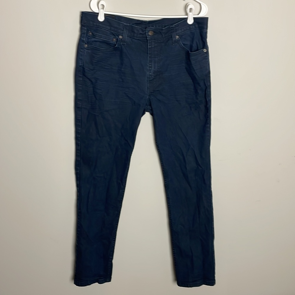 Levi Strauss & Co 511 Dark Wash Straight Leg Jeans- Button fly and zip- 36